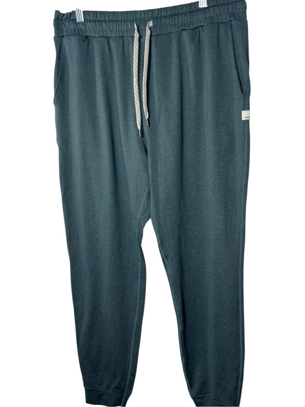 Vuori women’s large long performance joggers green Dreamknit athleisure